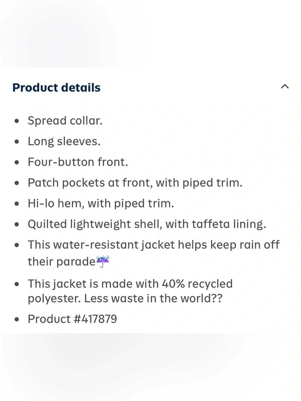 Old Navy Navy Quilted Button Front Jacket